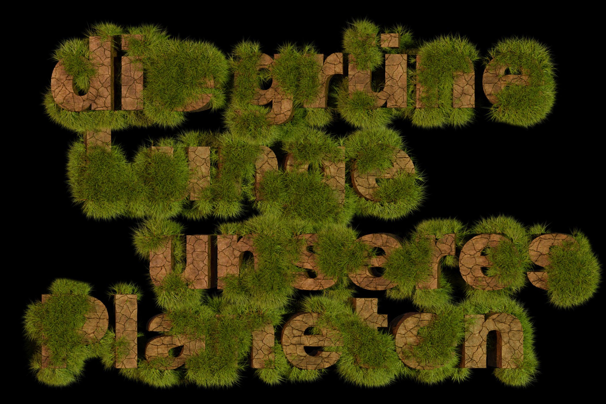 Animiertes Typografie Cover